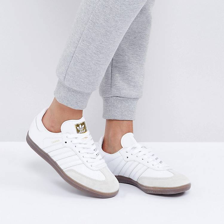 Previsión Estar confundido Alinear adidas Originals White Samba OG Sneakers | ASOS