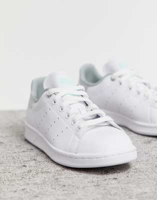 white and silver stan smith