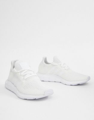 adidas white swift run trainers