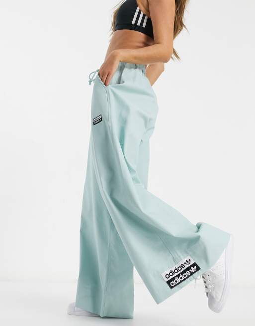 adidas Originals wide leg pant in mint