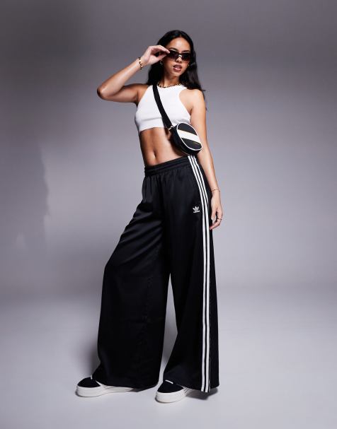 adidas Originals wide leg pant in mint, ASOS