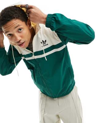 adidas originals superstar windbreaker green