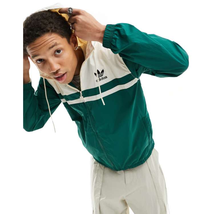 Adidas originals superstar windbreaker cheap green