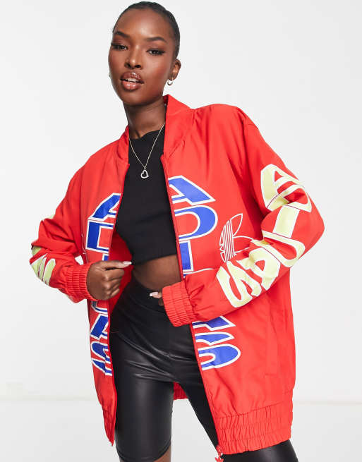 adidas Originals windbreaker in red | ASOS