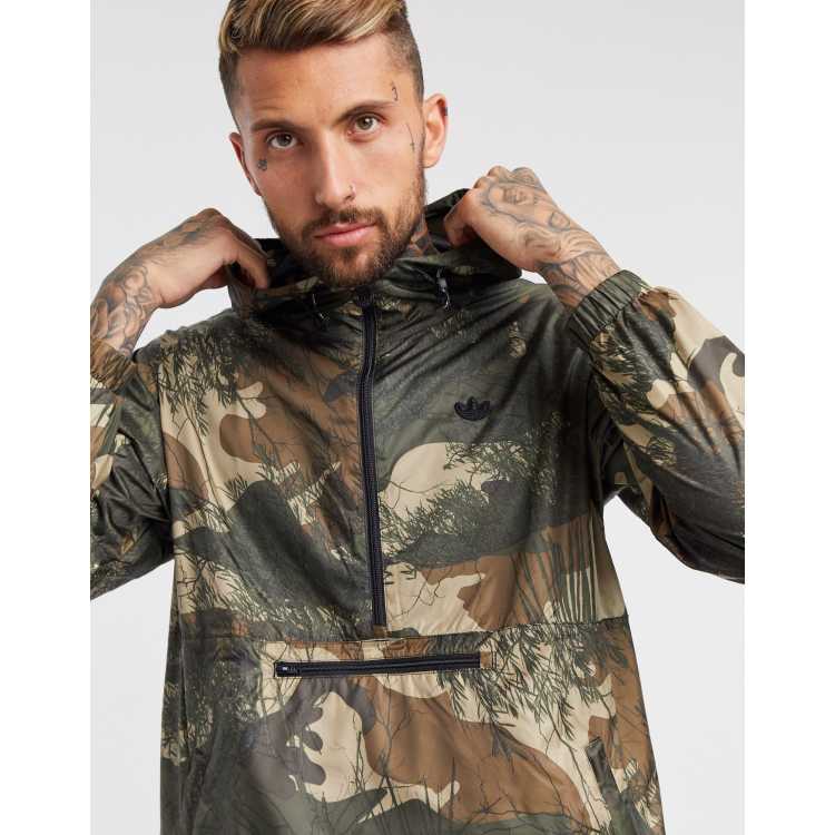 Adidas originals tiger camouflage hotsell windbreaker jacket