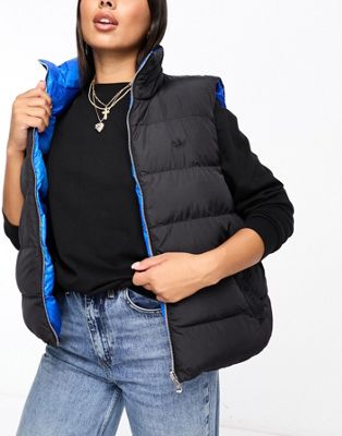 adidas Originals winter sleeveless jacket in black