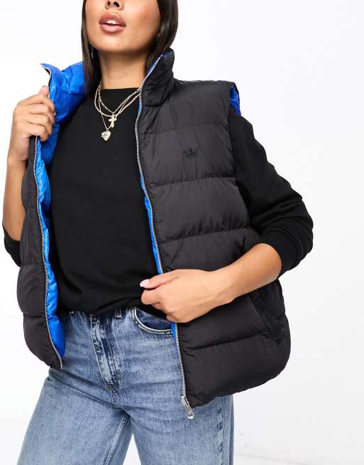 adidas Originals winter sleeveless jacket in black ASOS