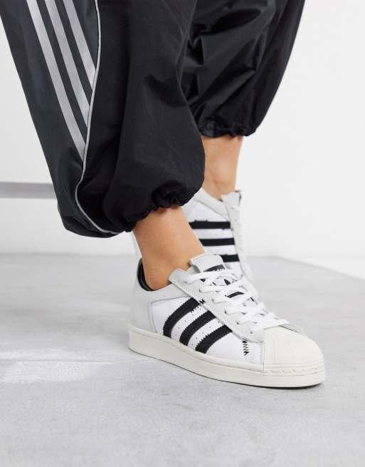 adidas originals workshop superstar in black and white