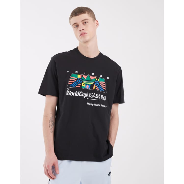 adidas Originals World Cup 94 chest graphic in black | ASOS