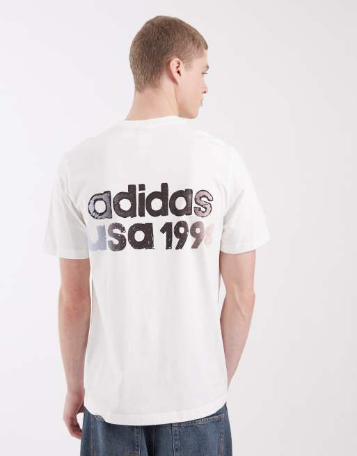 トップス　ホワイト adidas Originals World Cup 94 crest graphic t-shirt in white | ASOS