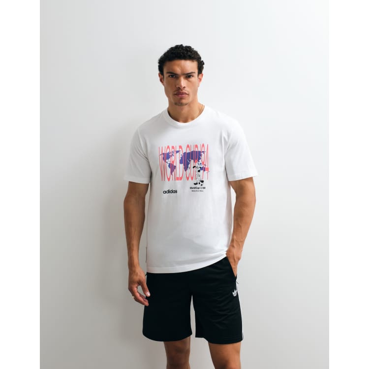 adidas Originals World Cup 94 text chest graphic in white | ASOS