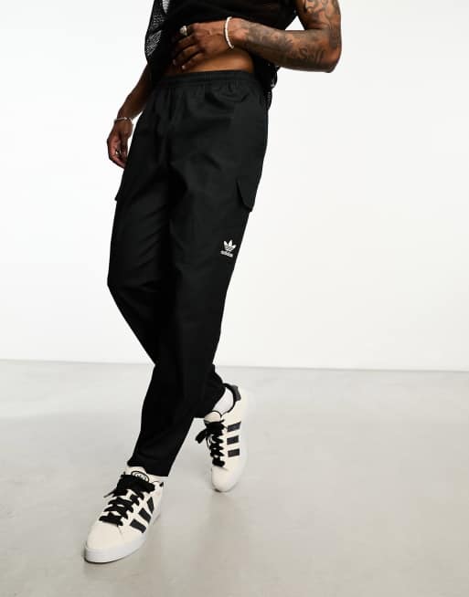 Black Reebok Woven Cargo Pants