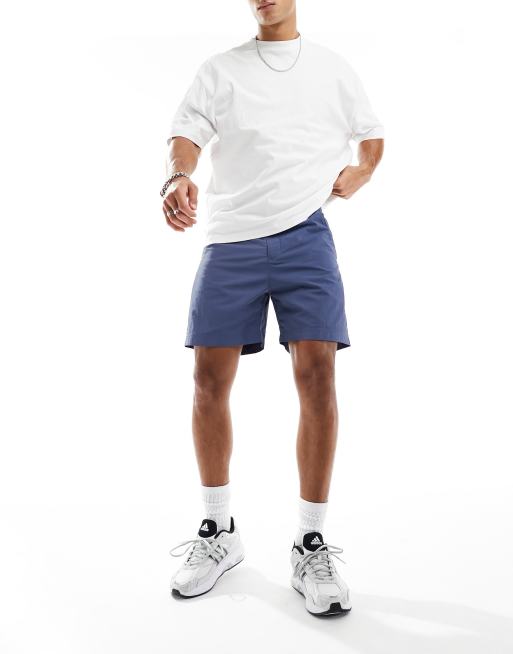 adidas Originals woven chino shorts in navy ASOS