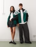 [adidas Originals] adidas Originals woven track top in green L collegiate green/black