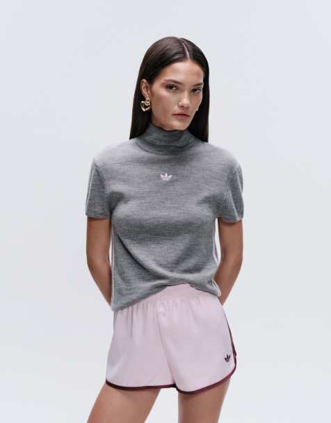 adidas Originals x ASOS 100% wool knit turtle neck in gray - view 1