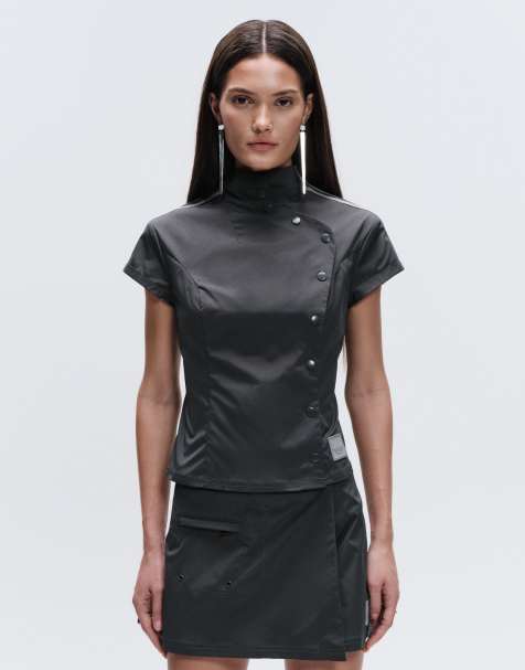 adidas Originals x ASOS - Asymmetrische top in grijs - view 1