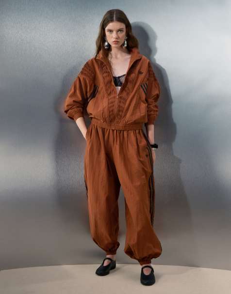 adidas Originals x ASOS balloon sweatpants in rust - view 1