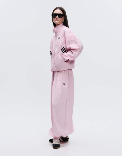 adidas Originals x ASOS balloon track set in pink nylon mix - view 1
