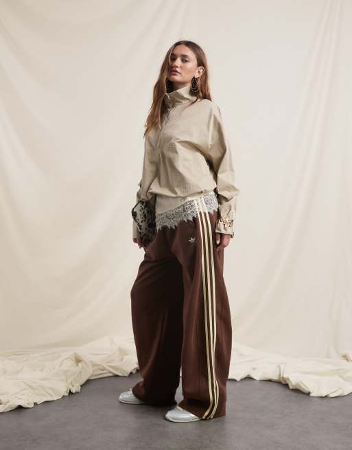 adidas Originals x ASOS barrel leg jogger in brown