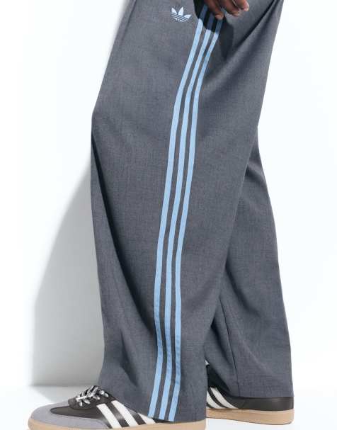 adidas Originals x ASOS barrel leg joggers in grey - view 1
