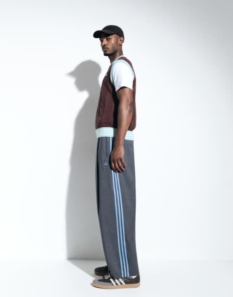 adidas Originals x ASOS barrel leg sweatpants in gray - view 1