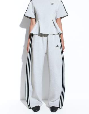 Adidas Originals X Asos Barrel Leg Sweatpants In Gray