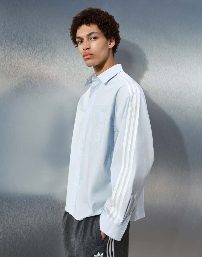 adidas Originals x ASOS camisa oversize azul