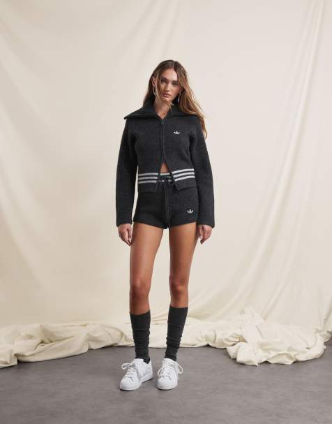 adidas Originals x ASOS charcoal knitted set - view 1