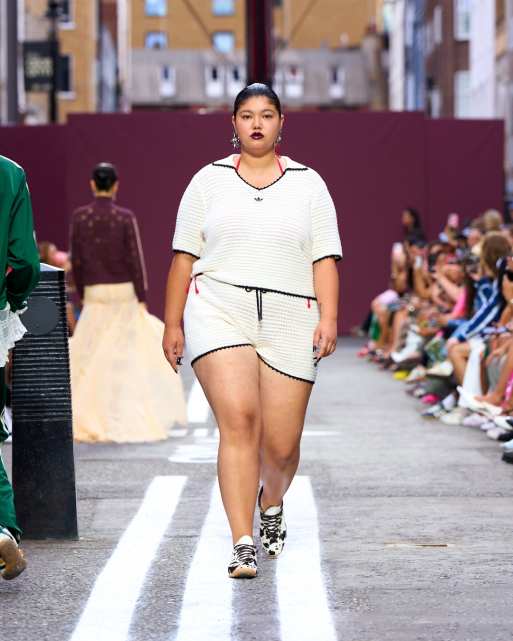 adidas Originals x ASOS crochet knitted top with contrast trim in