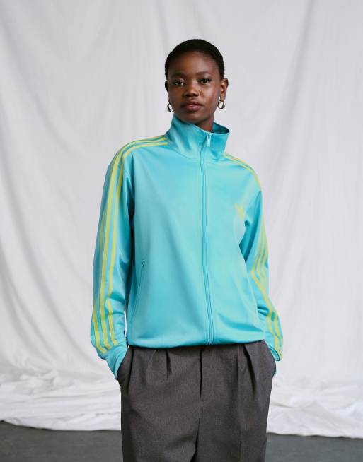 adidas Originals x ASOS - Firebird - Losse trainingstop in lichtblauw