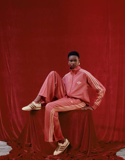 adidas Originals x ASOS - Firebird - Top sportivo rosa