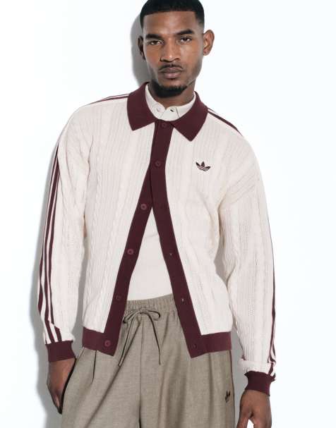adidas Originals x ASOS gebreid vest in ecru - view 1