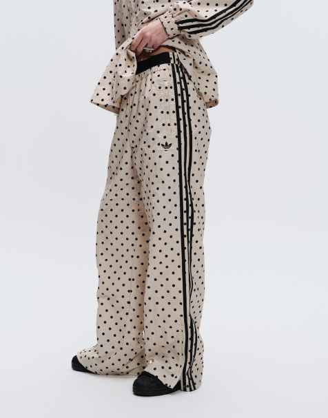 adidas Originals x ASOS – Gepunktete Oversize-Trainingshose in Steinbeige - view 1