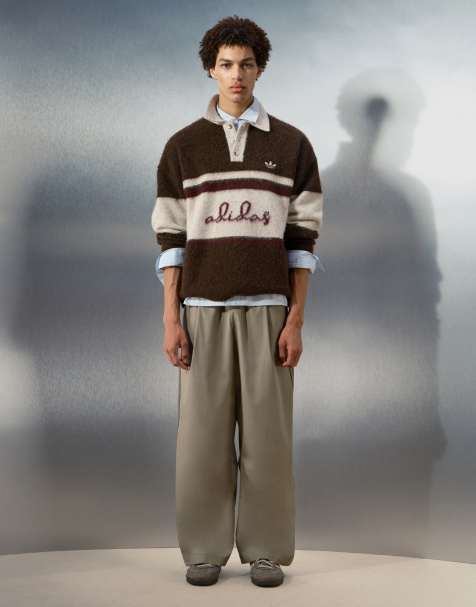 adidas Originals x ASOS hoefijzerbroek in beige - view 1