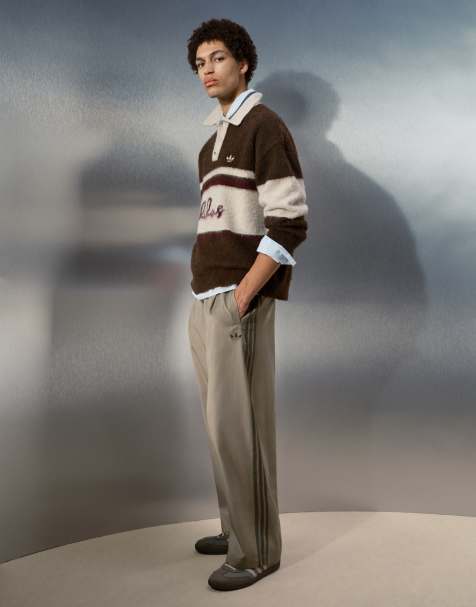 adidas Originals x ASOS Hufeisenhose in Beige - view 1