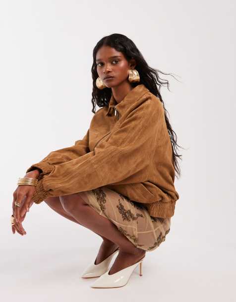 adidas Originals x ASOS jacket in tan suede - view 1