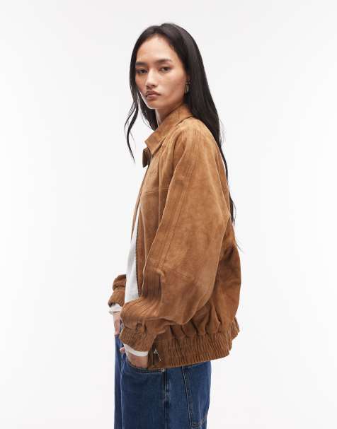 adidas Originals x ASOS jacket in tan suede