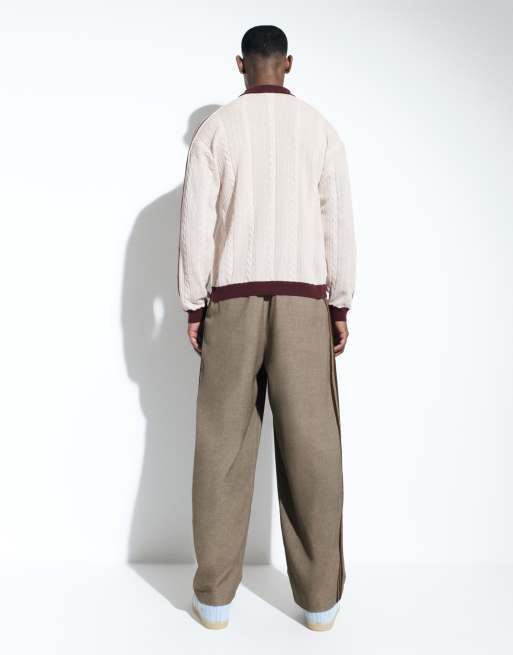 adidas Originals x ASOS Jogger mit Barrel-Leg in Beige, 5 von 6