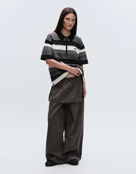 adidas Originals x ASOS - Joggers caquis extragrandes con falda superpuesta - view 1