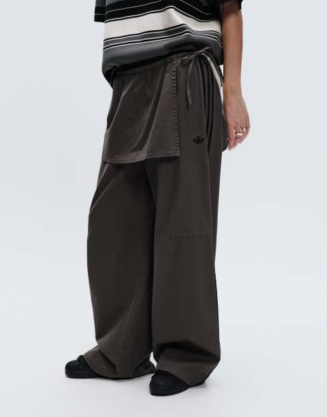 adidas Originals x ASOS - Joggers oversize kaki con gonna sovrapposta - view 1