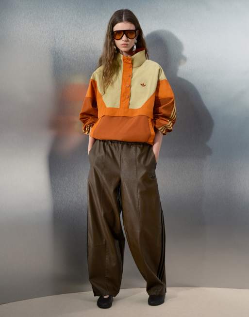 adidas Originals x ASOS overhead track jacket in orange colour block | ASOS