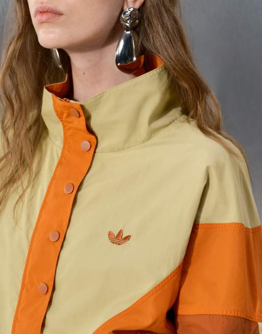 adidas Originals x ASOS overhead track jacket in orange colour block | ASOS