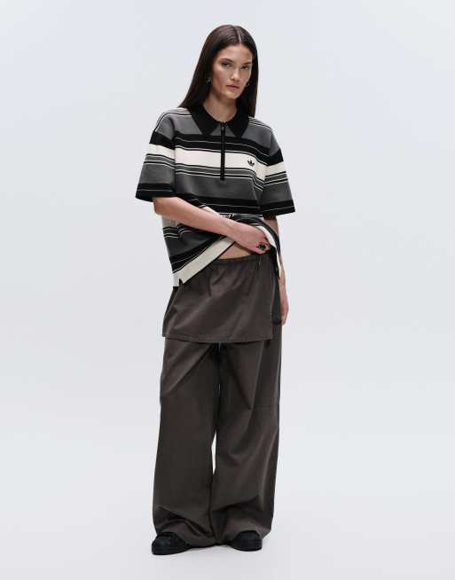 adidas Originals x ASOS – Oversize-Jogginghose in Khaki mit Rock-Overlay, 2 von 7