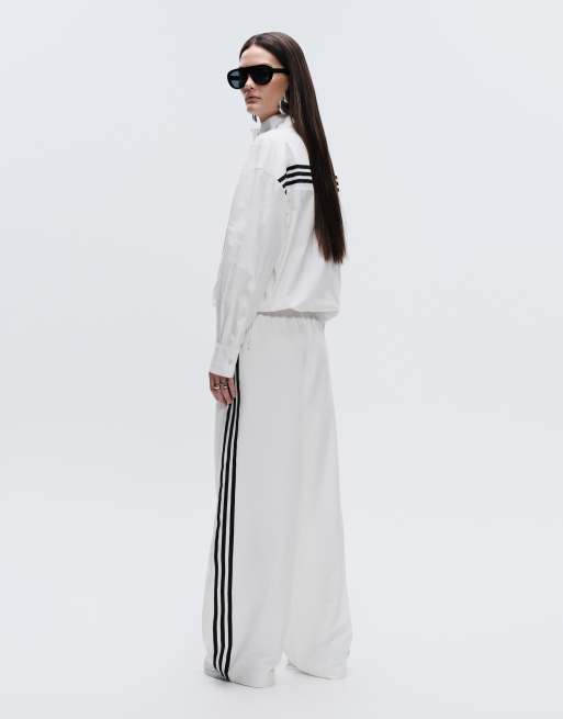 adidas Originals x ASOS – Oversize-Jogginghose mit gewickelter Vorderseite in Weiß, 5 von 7