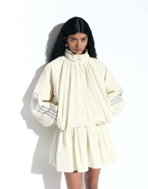 adidas Originals x ASOS Oversize-Trainingsjacke in Buttermilch - view 1