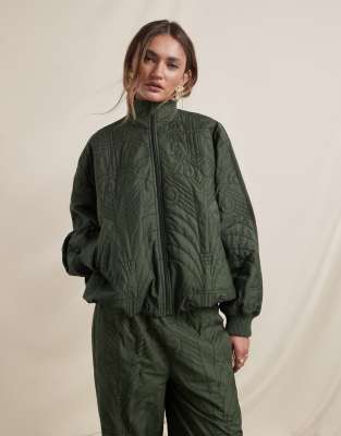 adidas Originals x ASOS - Oversize-Trainingsjacke in Grün