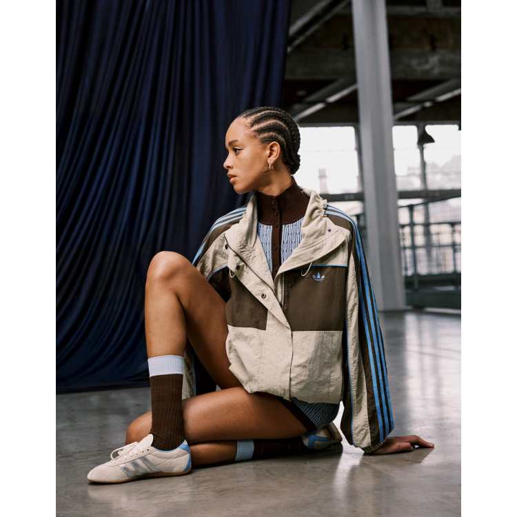 adidas Originals x ASOS oversized colour block track jacket in