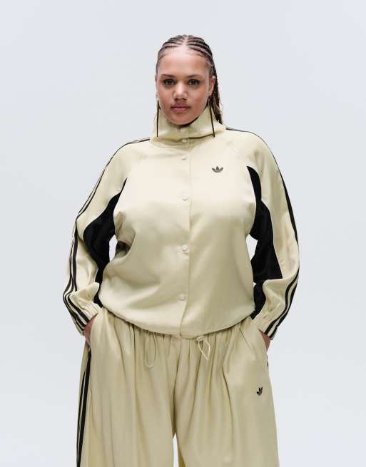 adidas Originals x ASOS oversized funnel neck track top in