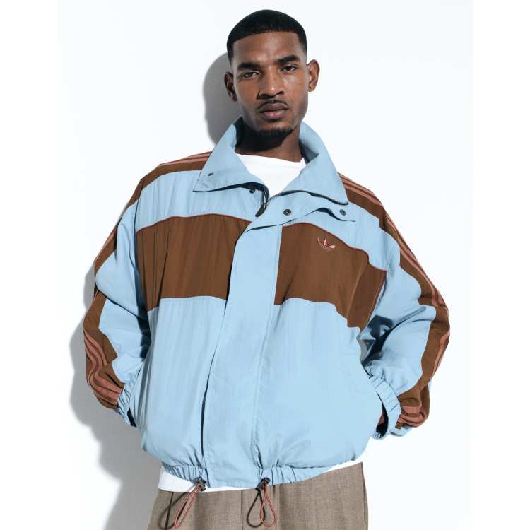 adidas Originals x ASOS oversized track jacket in blue color block