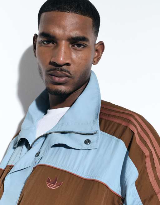 adidas Originals x ASOS oversized track jacket in blue color block